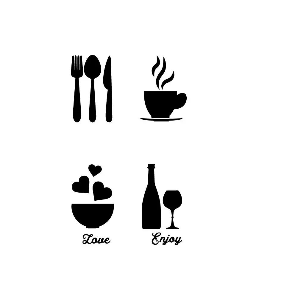 Tableware and Food Theme Wallpaper for Modern Interiors