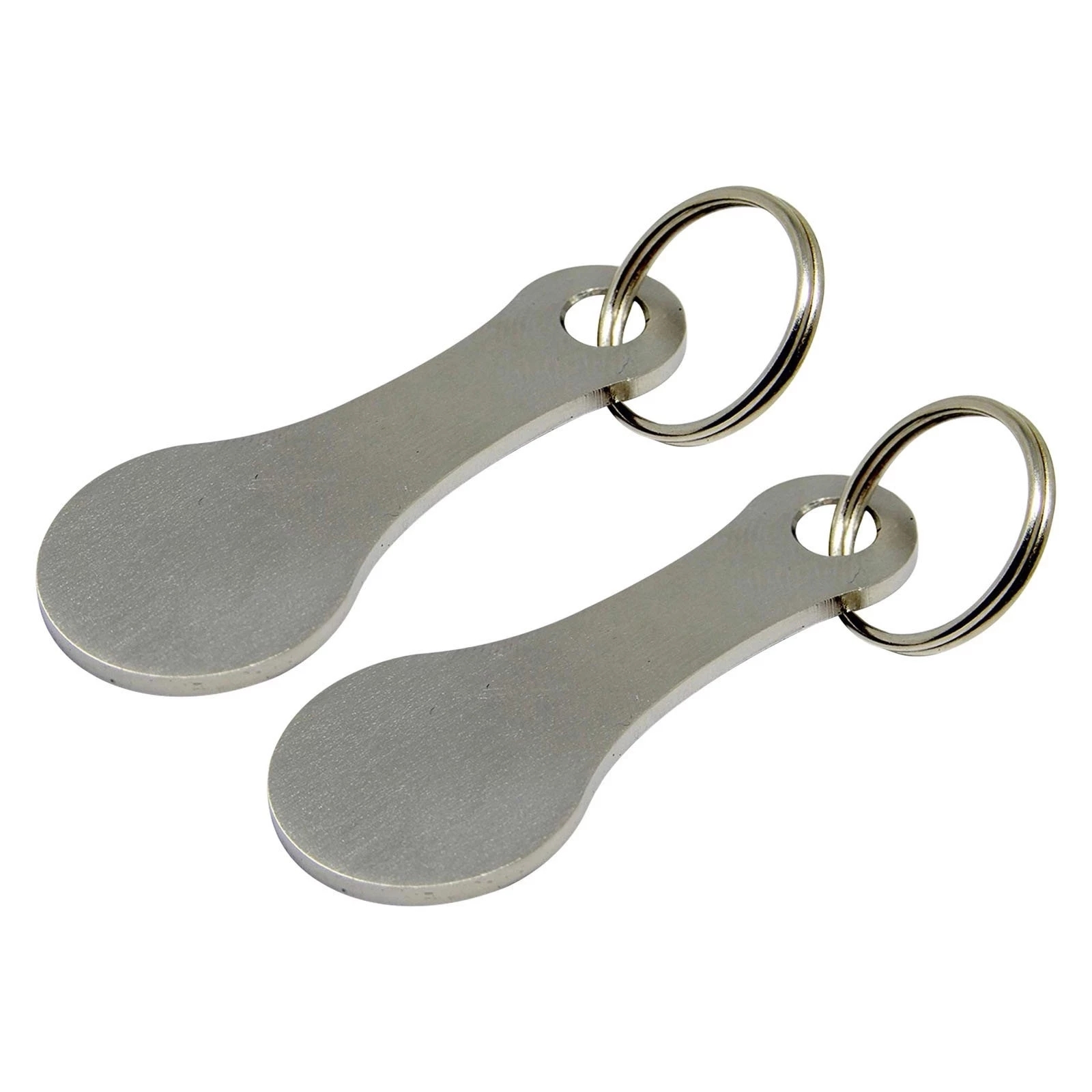 Metal Shopping Cart Tokens Keychain Portable Trolley Token Holder for Shopping & Outdoor Use