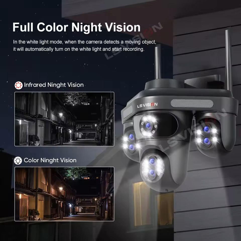 Outdoor 35MP Wireless PTZ Security Camera with 10X Zoom and Auto Tracking