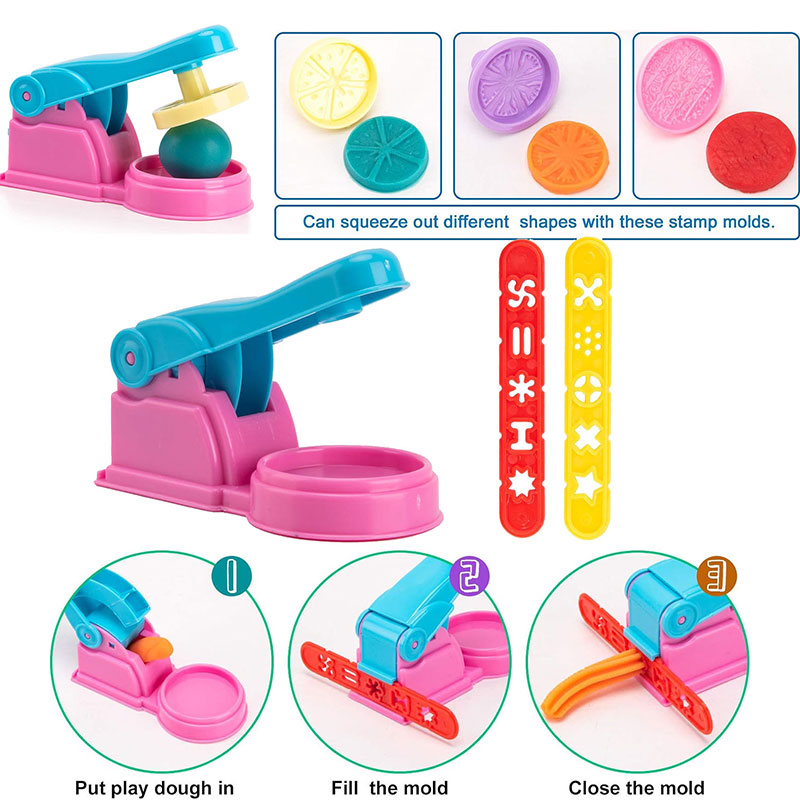 Play Dough Accessories Set for Kids – Molds, Cutters, Rolling Pins & Clay Tools