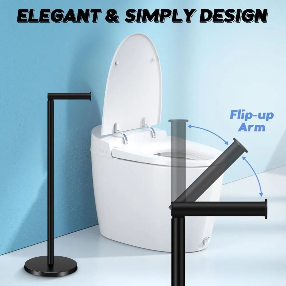 Stainless Steel Freestanding Toilet Paper Holder