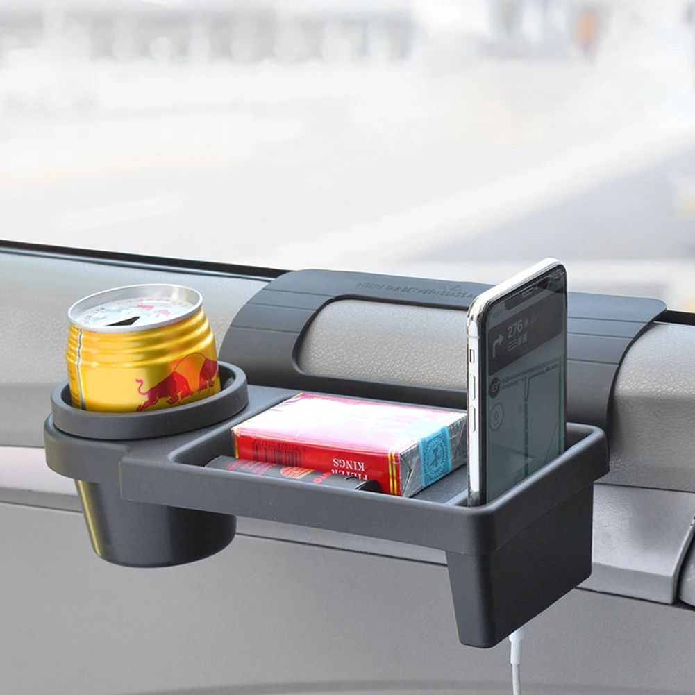 Multi-Functional Car Organizer Box with Cup Holder – Side Door Hanging Storage Rack & Phone Slot for Vehicle Interior