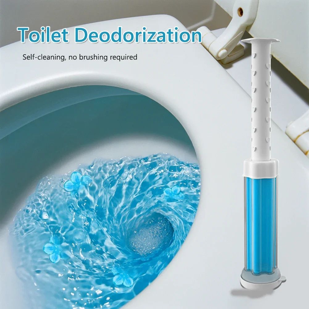 Toilet Cleaner Gel Flower Stamp Deodorizing Fresh Scent Long Lasting Bathroom Cleaner