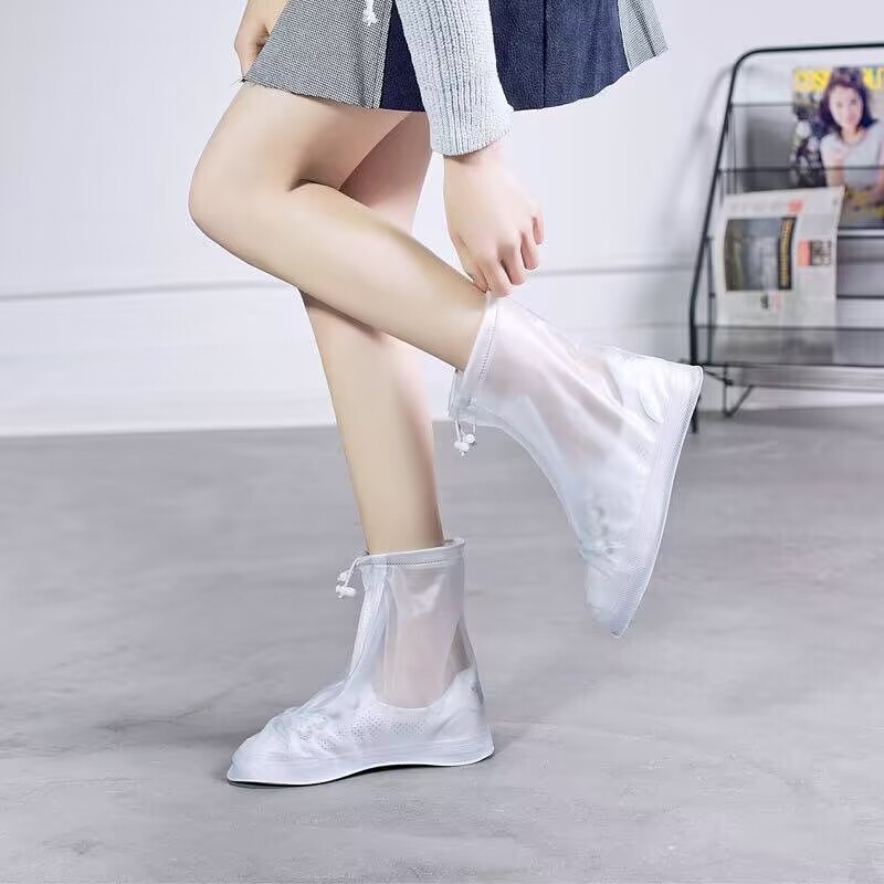 Reusable Waterproof Silicone Shoe Covers with Non Slip Sole for Rain Travel and Outdoor