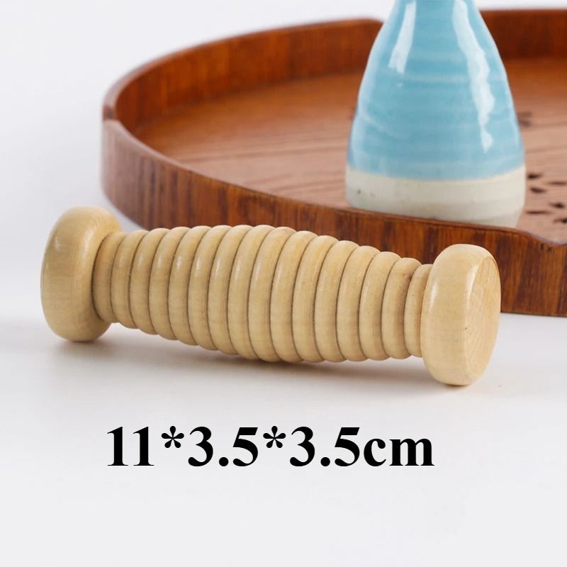 Wooden Foot Roller Massager for Plantar Fasciitis Deep Tissue Stress Relief