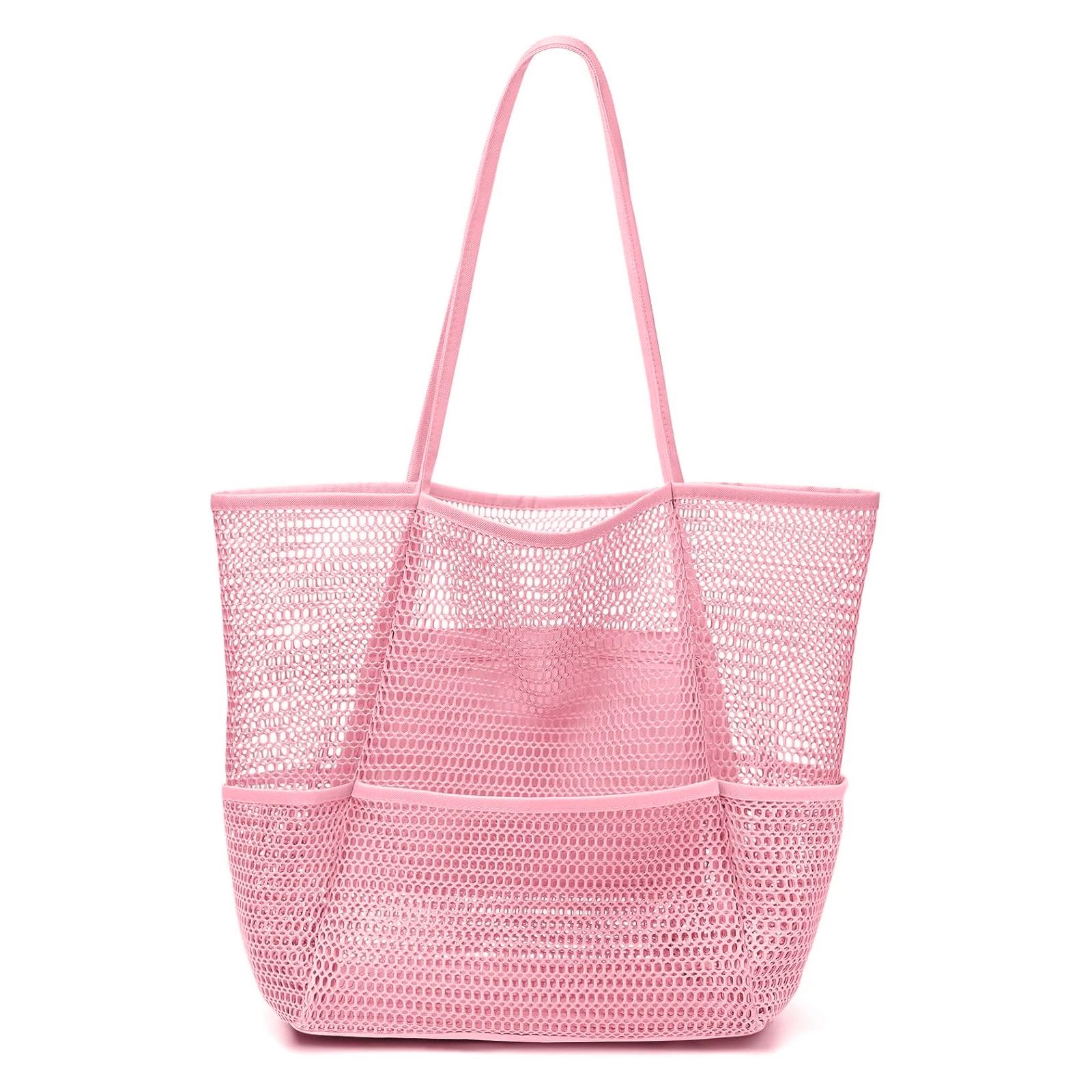 Large Mesh Beach Tote Shoulder Bag