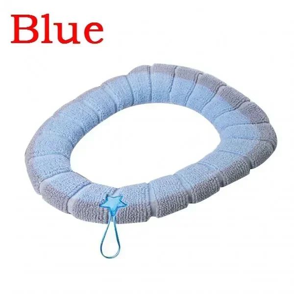 Thickened Toilet Seat Cover Pad – Warm, Washable & Non-Slip Soft Toilet Seat Cover