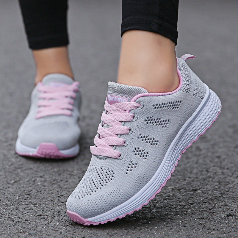 Fashion Breathable Walking Shoes, Women Casual Sneakers, Mesh Flat Shoes, Tenis Feminino Shoes