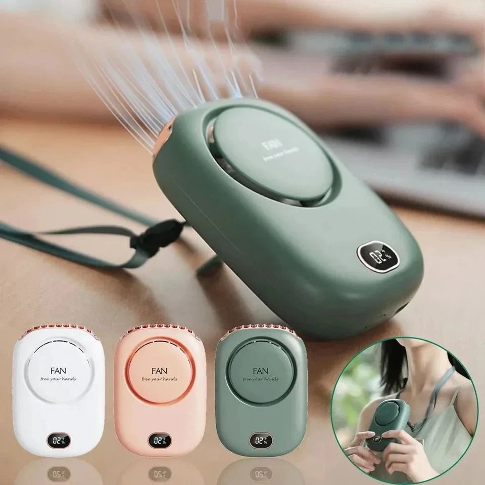 TurboCool Mini Portable Bladeless Fan Rechargeable Handheld Turbo Fan Ultra Quiet Travel Cooling Fan