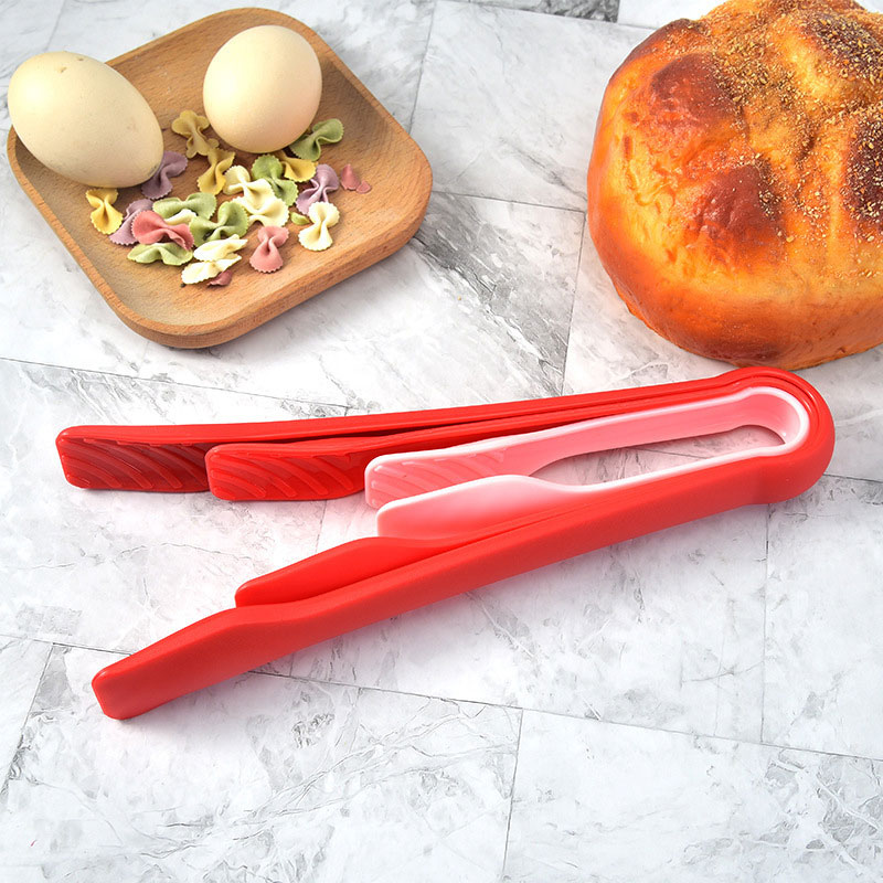 Non-slip Cooking Clip Plastics Food Tong Kitchen Tongs BBQ Grill Salad Tools Kitchen Accessories