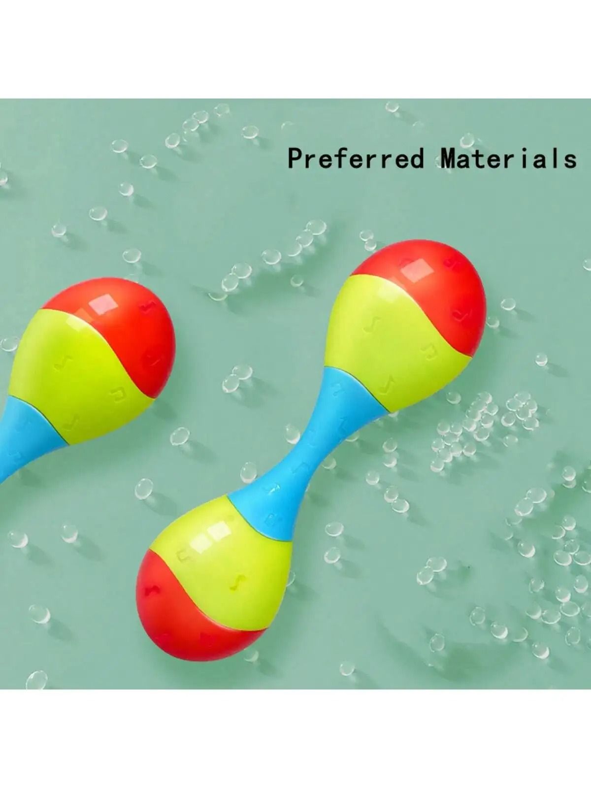 Chromatic Dual-Node Percussion Maraca – High-Fidelity Musical Sand Hammer