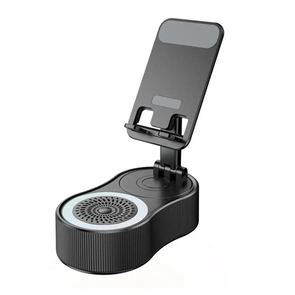 360 Rotatable Phone Stand with Bluetooth Speaker