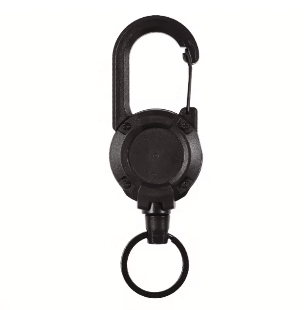 SteelGuard Heavy Duty Retractable Keychain with Carabiner
