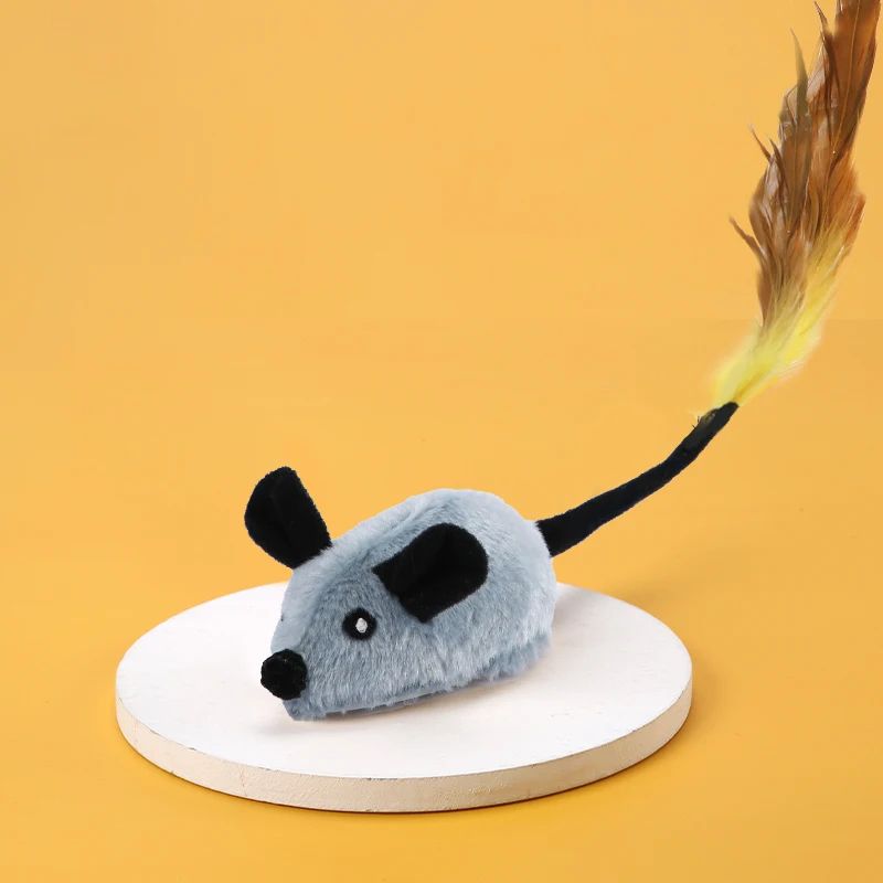 Interactive Electric Running Mouse Toy for Cats – Random Moving Plush Teaser for Kittens & Indoor Cats