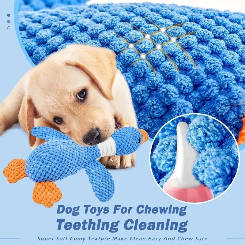 Durable Squeaky Plush Chew Toy for Dogs and Cats