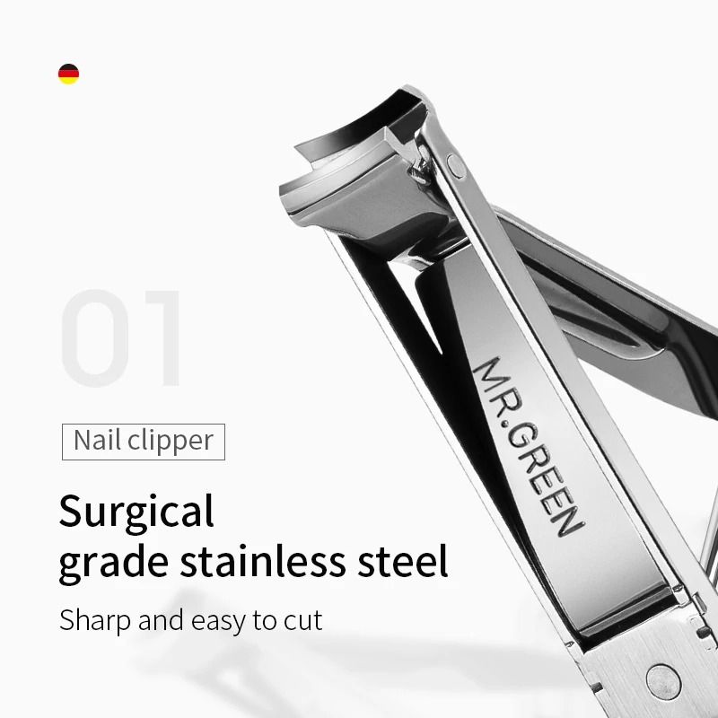MR GREEN Multifunctional Nail Clipper Stainless Steel Nail Cutter with Six Functions
