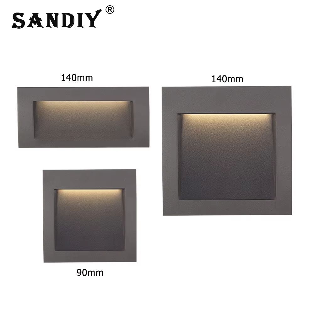 Waterproof Outdoor LED Wall Sconce & Stair Light for Garden, Balcony, Gate (IP65)