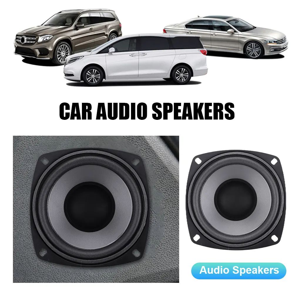 Universal 4–6 Inch Car HiFi Coaxial Speakers – Full-Range Stereo Sound Upgrade