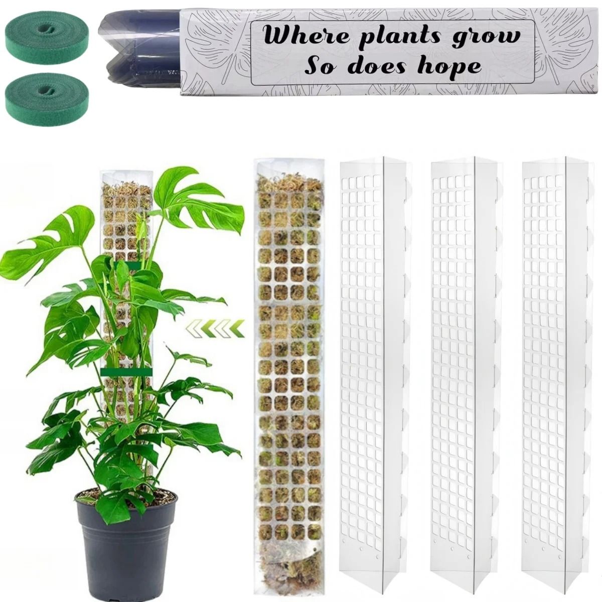 Moss Pole for Plants Indoor Climbing Plant Support Pole Adjustable Moss Stick