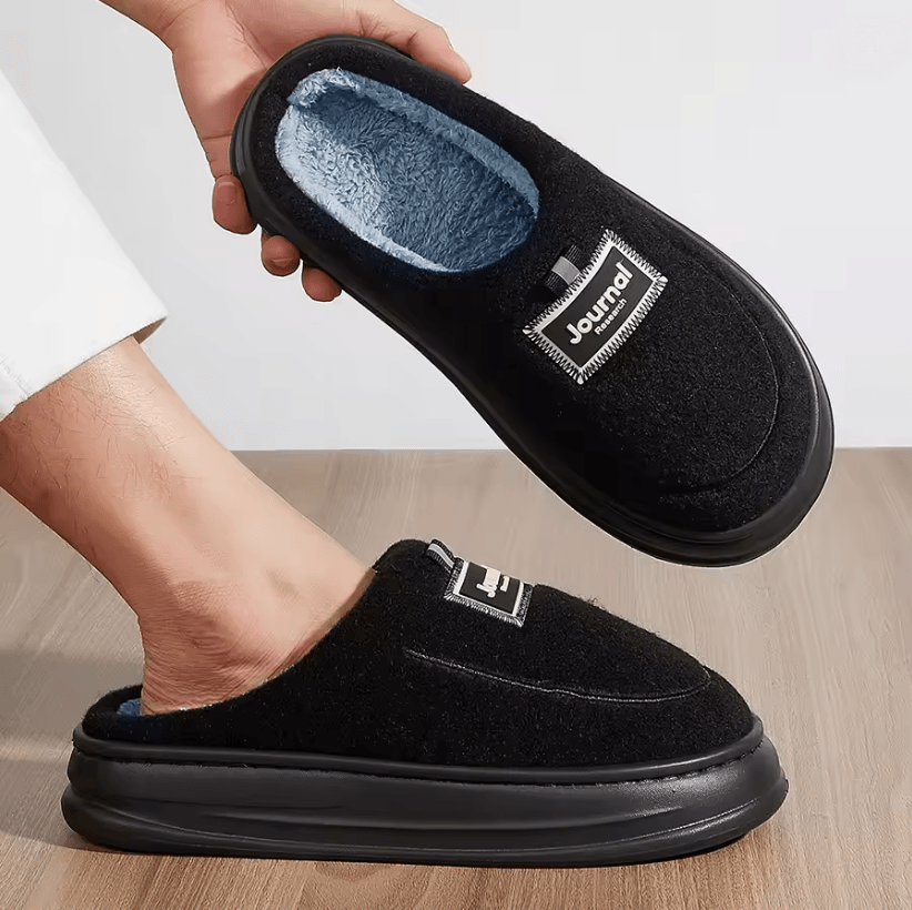 CozyFit Plus Size Memory Foam Mens House Slippers