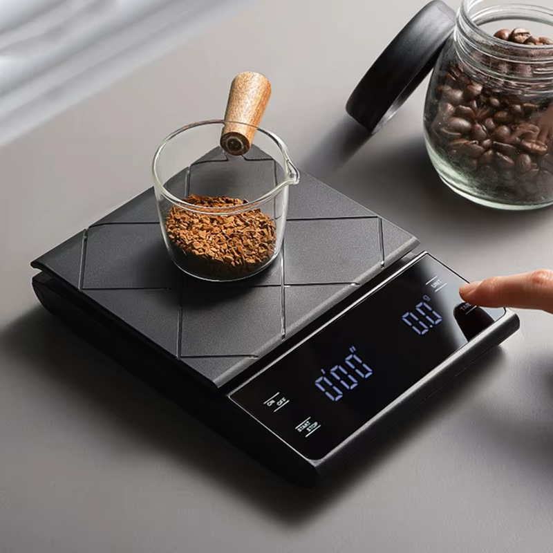 High Precision Digital Kitchen Weight Grams Scale With Timer Portable Coffee Balance for Food Espresso Tools