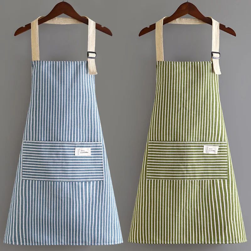 Striped Cotton Japanese Style Apron