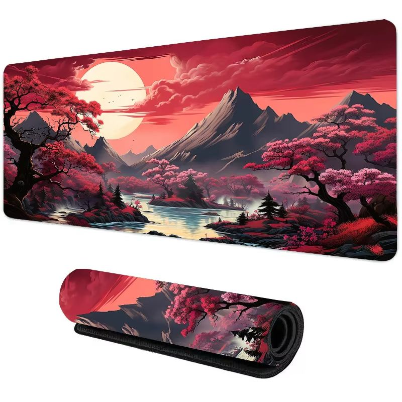 Moonlight Aura XXL Gaming Desk Mat - Large Mouse Pad with Non Slip Base