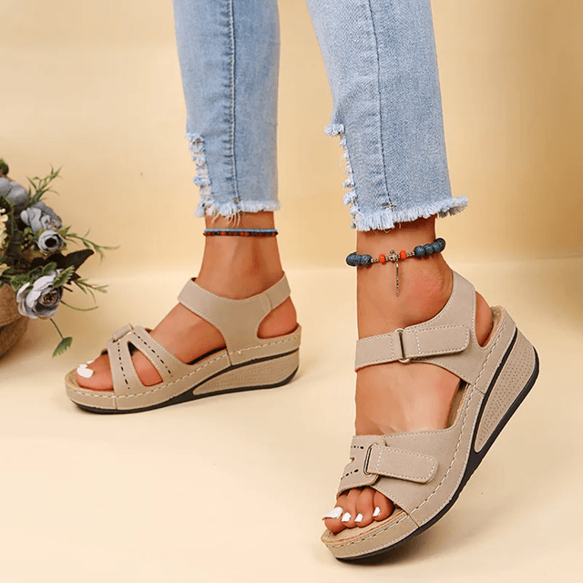 SoftStitch Women Flat Open Toe Sandals
