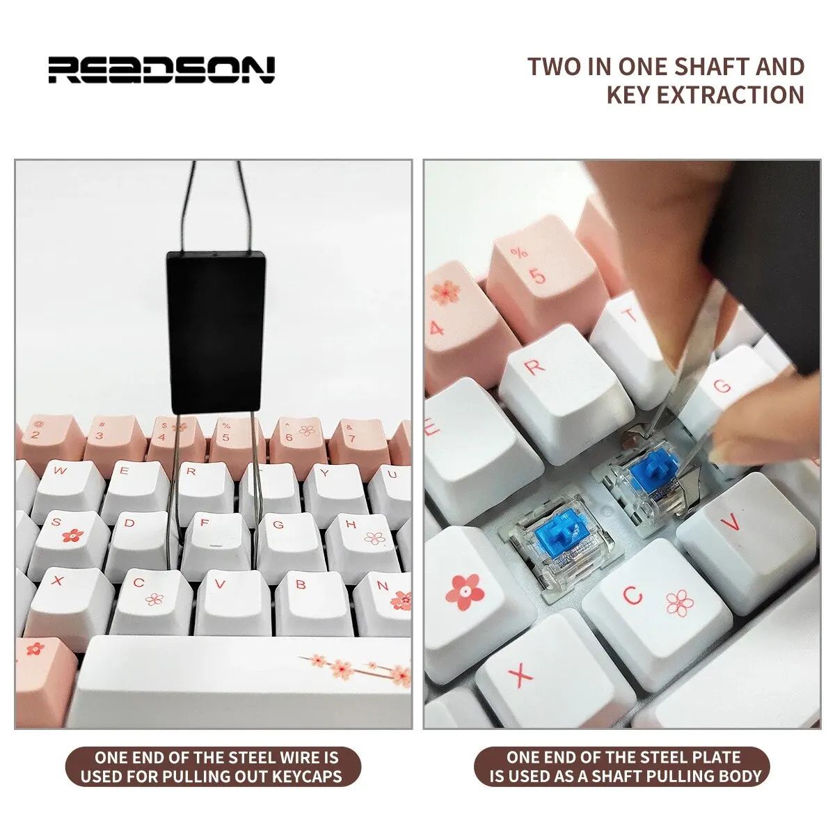2 In 1 Keyboard Keycap Puller Tool