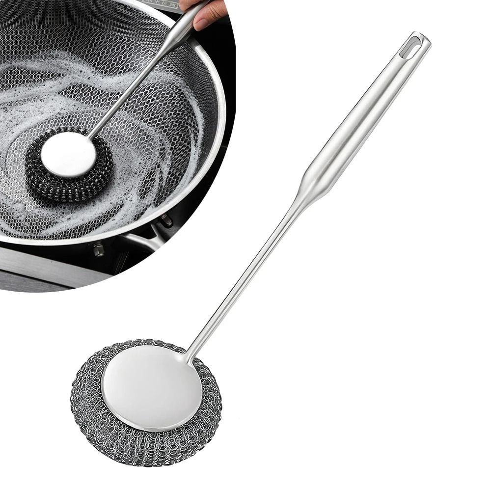 Steel Wool Scrubber With Handle