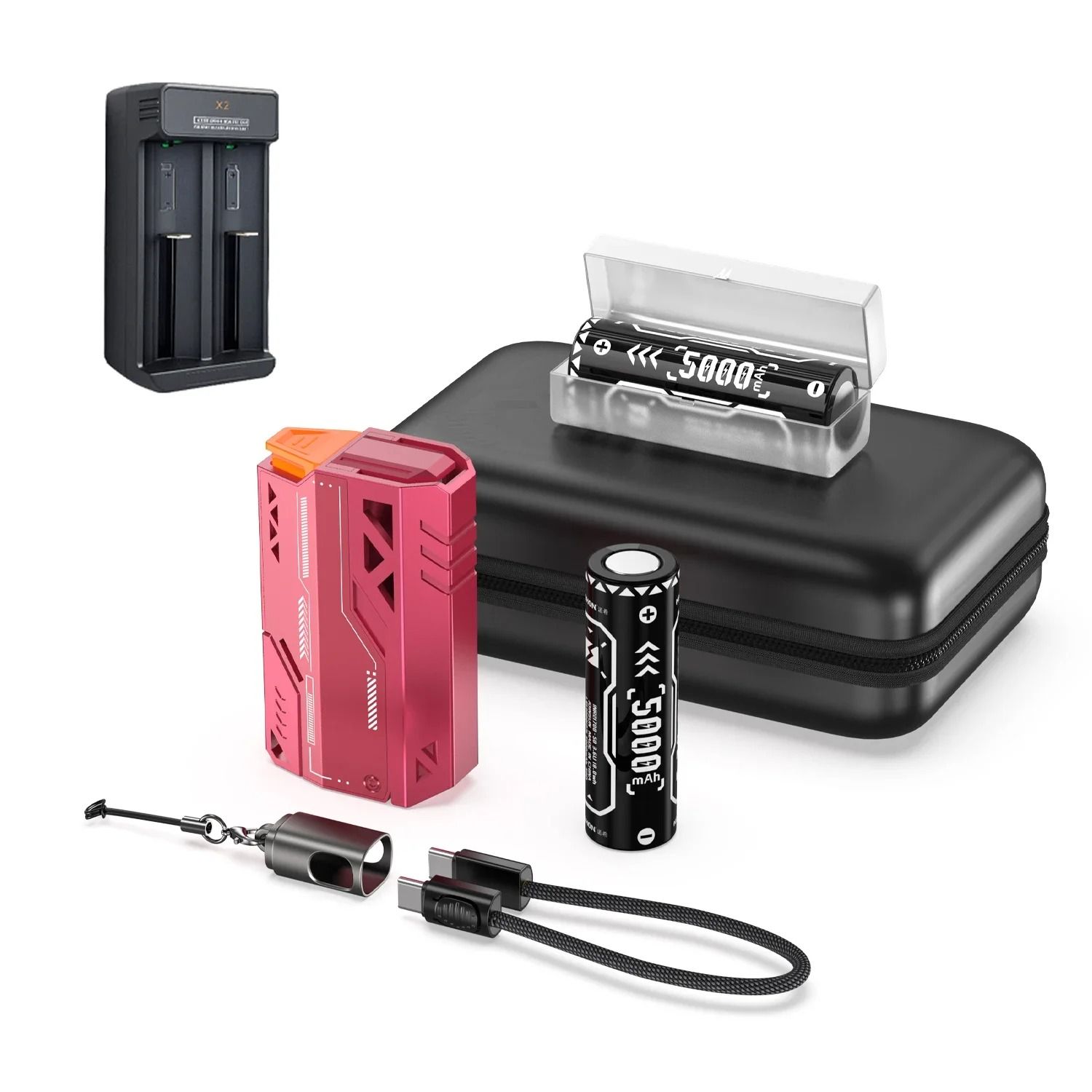 VYVYLABS Modular 20000mAh Power Bank – 22.5W Fast Charging External Battery with Replaceable Battery Pack