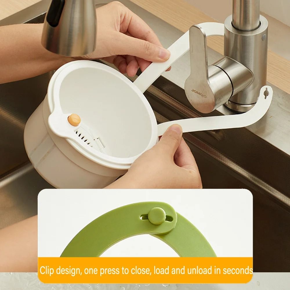 Sink Hanging Strainer Basket with Openable Bottom Cover