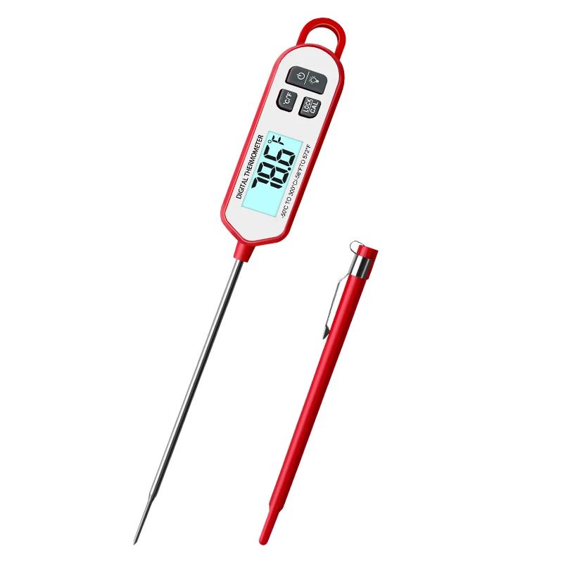PrecisionPro Instant Read Meat Thermometer with Backlit Display & Waterproof Design