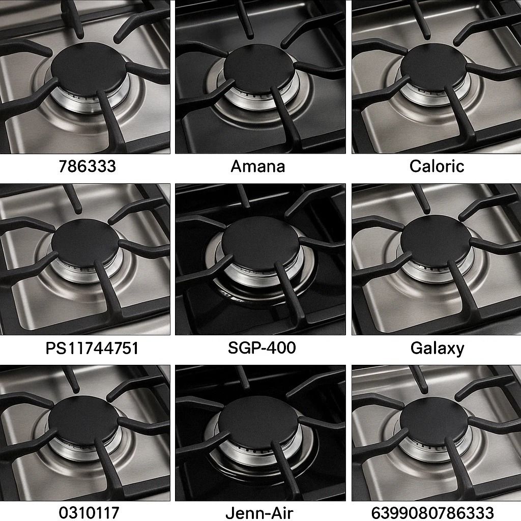 Stainless Steel Gas Range Stove Drip Pans - Square Burner Covers, Reusable
