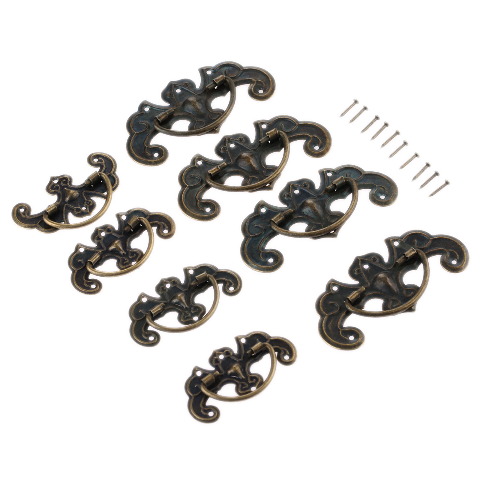Vintage Antique Cabinet Handles Iron Drawer Knobs for Furniture and Kitchen Cabinets
