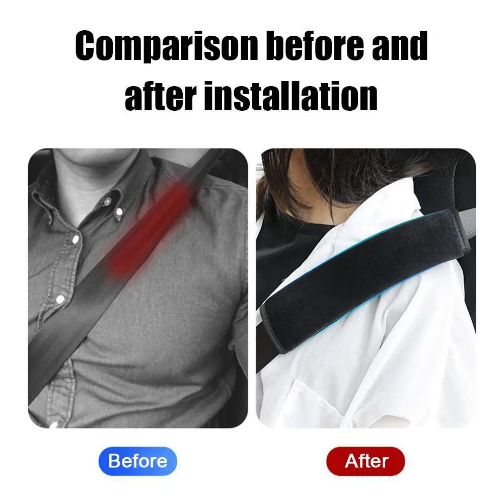 Adjustable Plush Seat Belt Cover Soft Car Seat Belt Shoulder Pad for Comfort