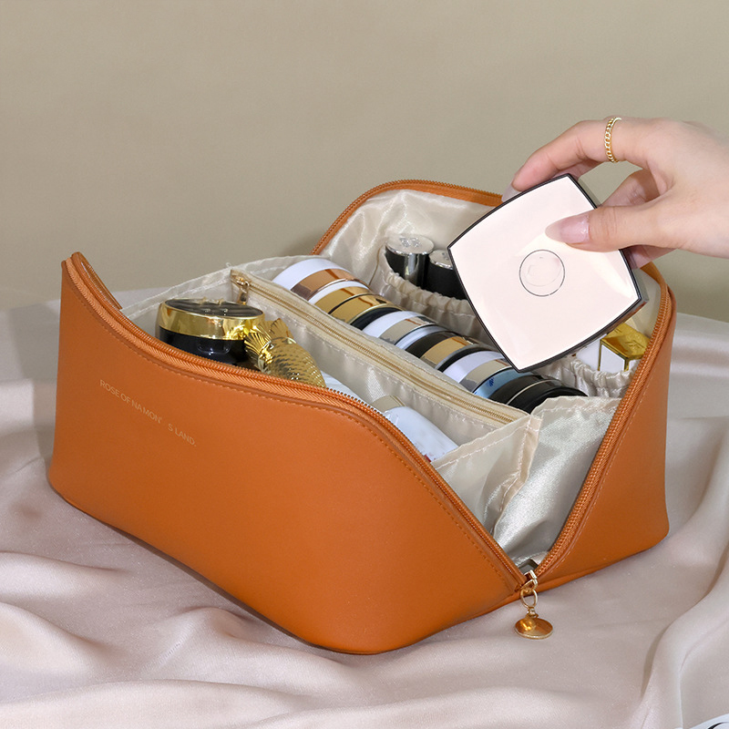 Cosmetic Bag, Makeup Organizer, Travel Toiletry Kit, Storage Case for Women, Durable Zip Organizer Bag