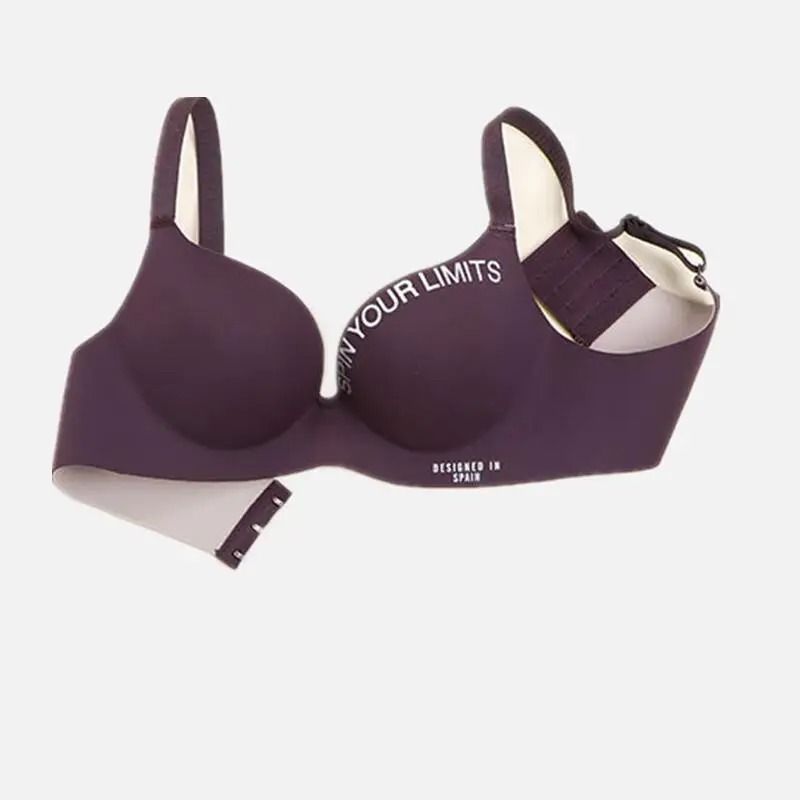 Alphabet Print Seamless Bralette