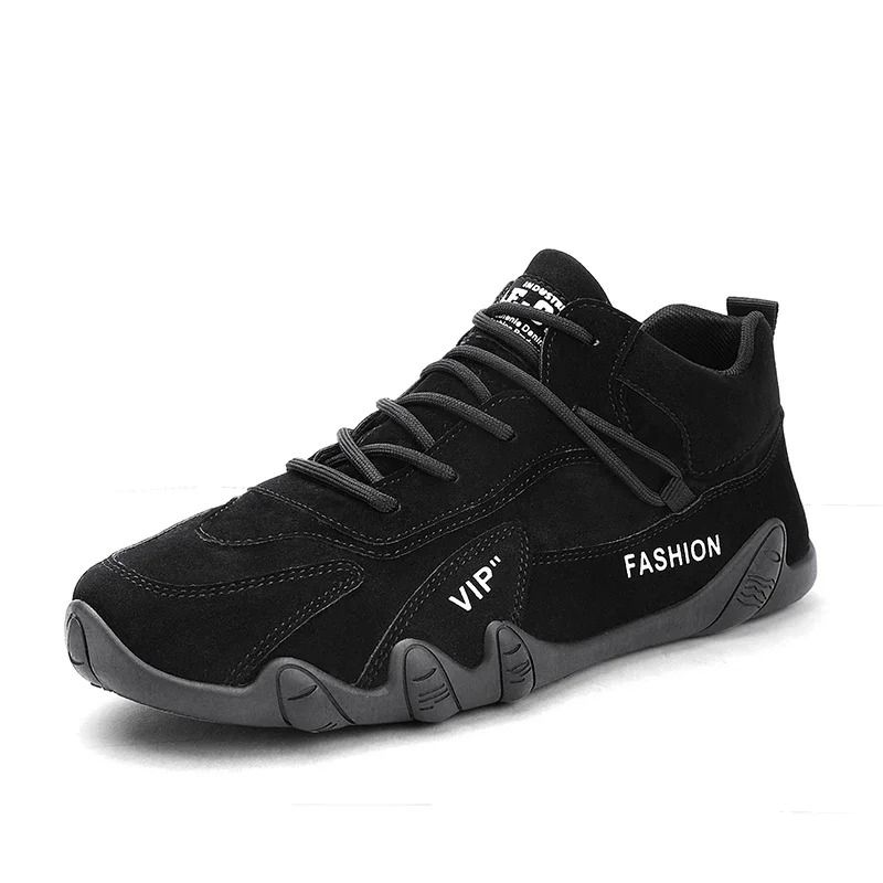 Mens Casual Ankle Boots with Lace Up Design and Non Slip Sole