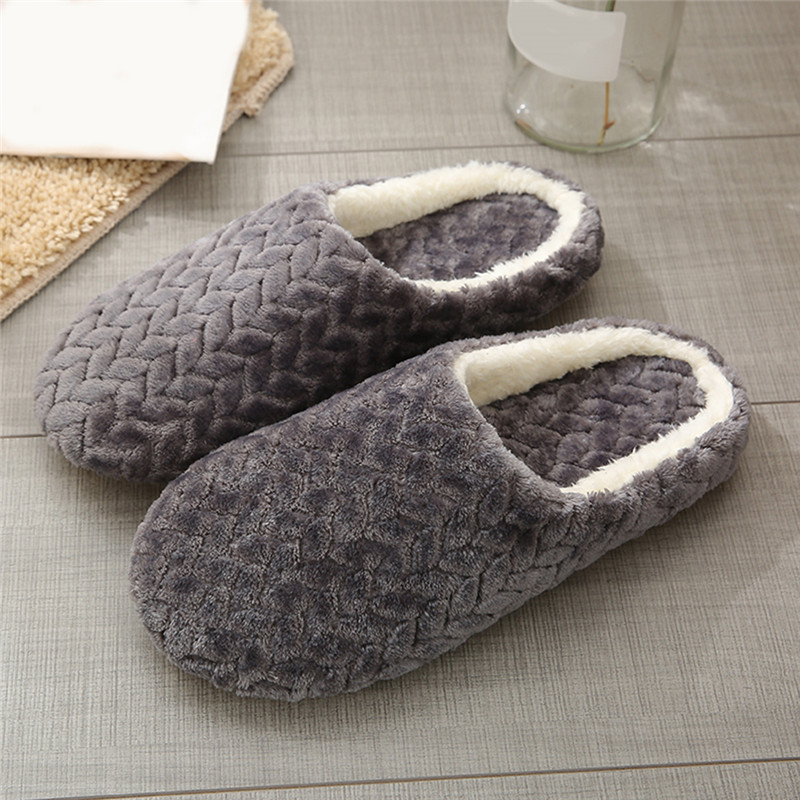 Womens Winter Fur Slippers Soft, Non-Slip, Memory Foam Indoor Shoes for Couples and Kids, Cartoon Cat Design