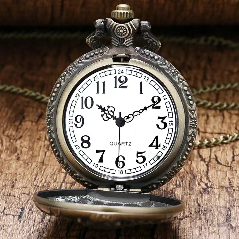 Vintage Soviet Hammer Sickle Pocket Watch Bronze Pendant Gift