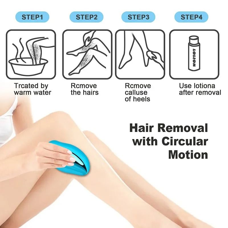 Crystal Hair Removal Eraser Nano Glass Body Exfoliating Tool