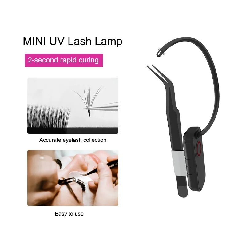 Mini Rechargeable UV Eyelash Lamp – Wireless Fast-Curing Glue Light – High-Yield Eyelash Grafting Interaction Hub