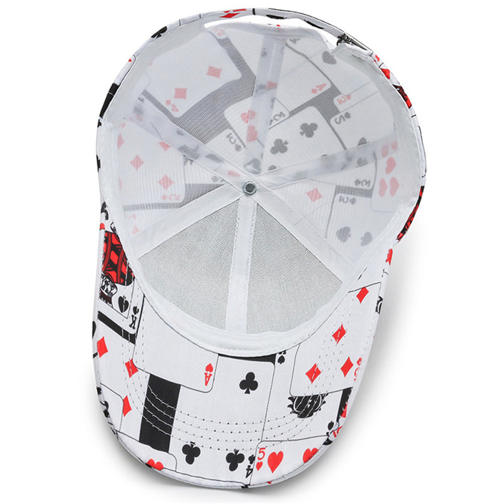 Trendy Poker Chain Letter Element Baseball Cap, Summer Autumn Unisex Hip Hop Snapback Hat q252