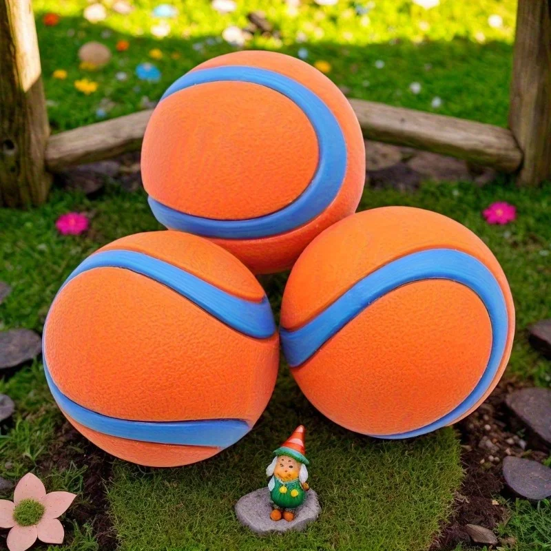 Gnaw-Resistant Durable Rubber Dog Chew Balls Interactive Training