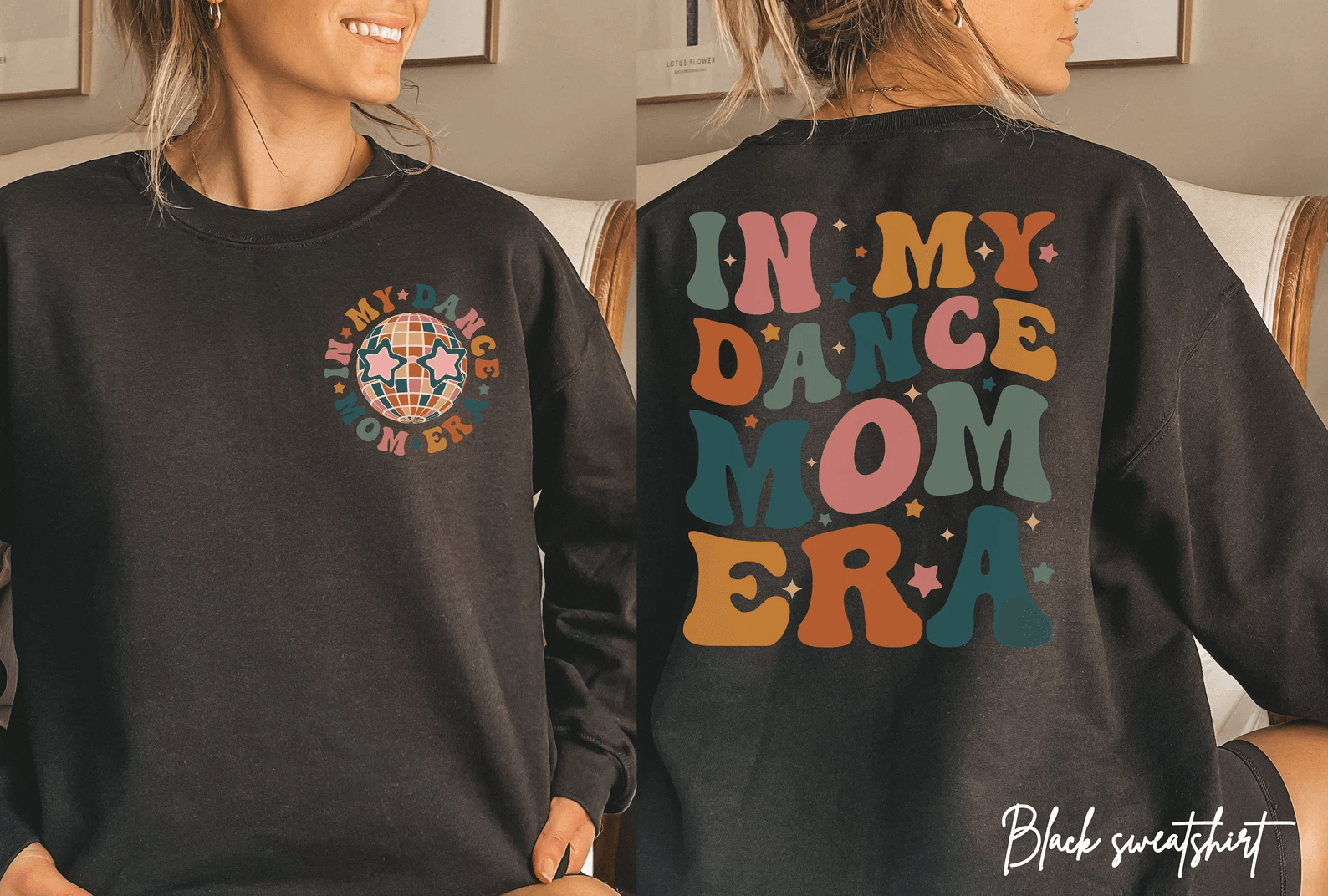 In My Dance Mom Era Sweatshirt Retro Dance Mom Crewneck Mothers Day Gift