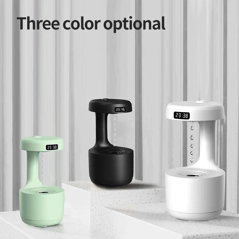Anti-Gravity Humidifier With Water Drop Effect And Night Light