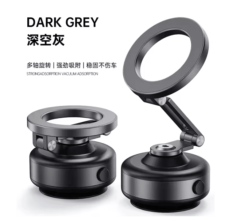 Magnetic Car Phone Holder Foldable 360 Degree Aluminum Alloy Mount for Smartphones