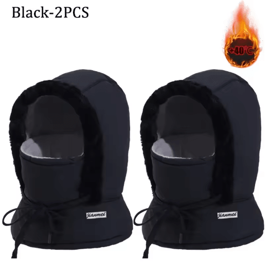 Cold Weather Thermal Balaclava Scarf Windproof Plush Hood Ski Face Mask