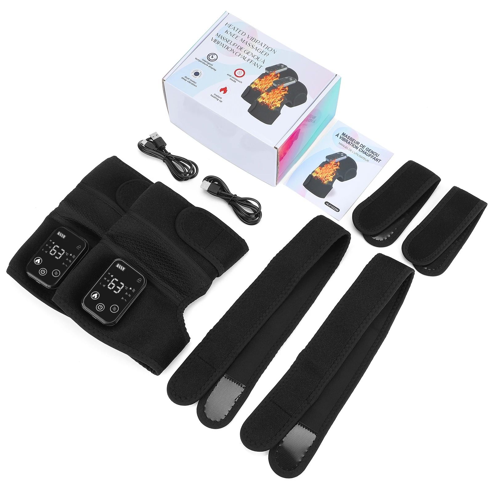 3 in 1 Heated Knee and Joint Massager with Vibration Therapy